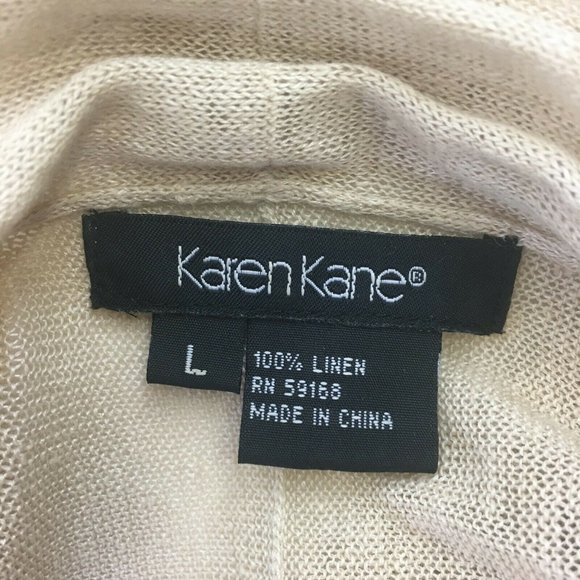 Karen Kane Cardigan Sweater Knit Open Front Long S - Picture 5 of 5